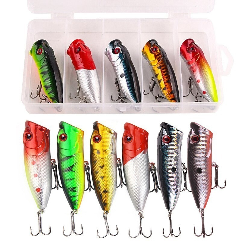 Fishing Lure Topwater - 6 uds 6 colores (bolsa de