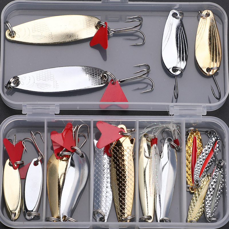 Kit de señuelos de pesca, 16 p - Fishing Lure Spoon reseña y precio